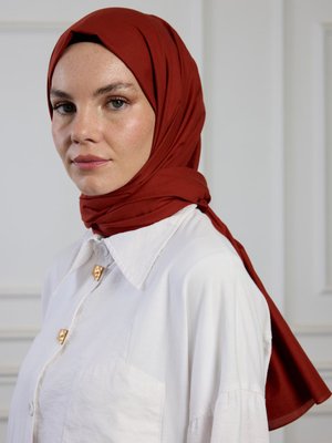 Kiremit Pure Pamuk Şal