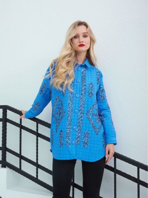 Kaptone Nakışlı Gömlek