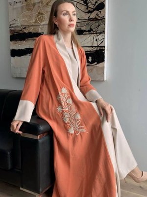 Nakışlı Uzun Ceket