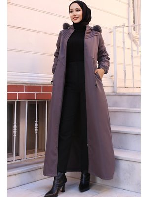 Antrasit Nervürlü Bondit Mont