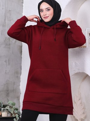 İplik Şardonlu İçi Pamuklu Sıcacık Tesettür Tunik