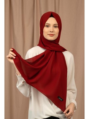 Bordo Krep Şal