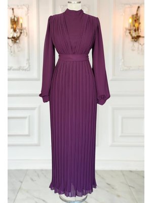 Mürdüm Alina Piliseli Abiye Elbise