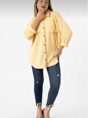 Çiçek Dokulu Oversize Ütü İstemeyen Esnek Gömlek Çiçek Dokulu Oversize Ütü İstemeyen Esnek Gömlek