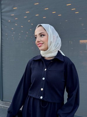 Lacivert Nazenin Burgu Takım Lacivert Nazenin Burgu Takım
