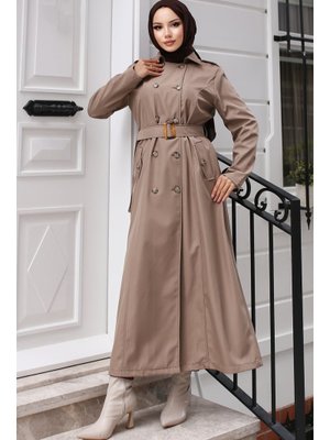 Vizon Kuşaklı Trençkot