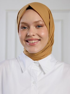 Camel Pure Pamuk Şal