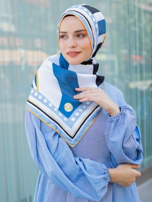 Şal Evi Okyanus Twill Eşarp Renkli Şal Evi Okyanus Twill Eşarp Renkli