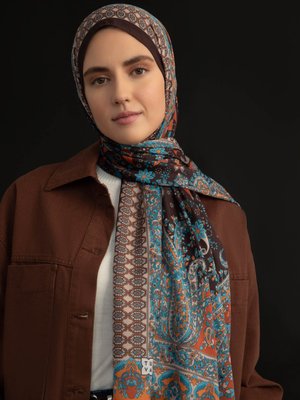 Etnik Desenli Şal Cok Renkli