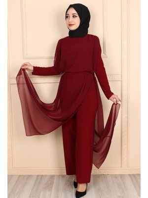 Şifon Pelerinli Tulum