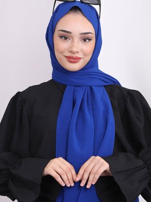 Saks Mavi Akel Romeo Şal Saks Mavi Akel Romeo Şal