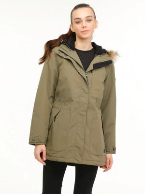 Haki Kapüşonlu Mont