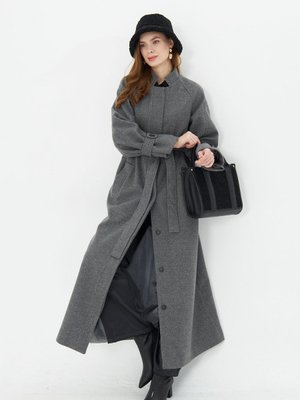 Tam Boy Astarlı Kaşe Kaban