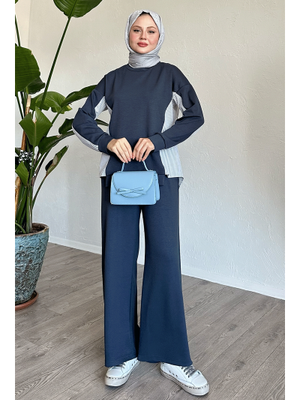 Füme Gömlek Garnili İkili Takım