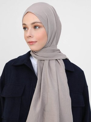 Koyu Taş Pamuk Cazz Şal
