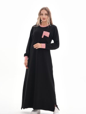 Pudra İkiiplik Cep Detaylı Spor Elbise Pudra İkiiplik Cep Detaylı Spor Elbise