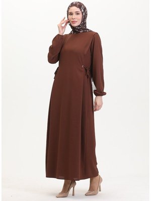 Yandan Bağcıklı Elbise