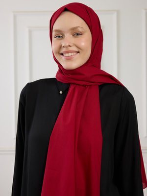 Vişne Pure Pamuk Şal