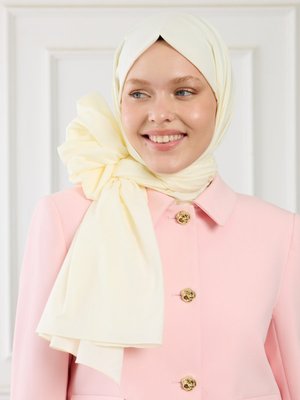 Fil Dişi Pure Pamuk Şal