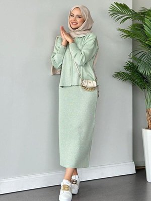 Sindirella Etekli Triko Takım Mint