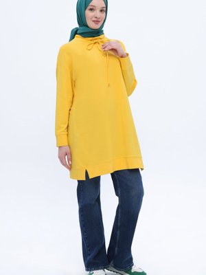 Sarı Rahat Kalıp Sweat Tunik Sarı Rahat Kalıp Sweat Tunik