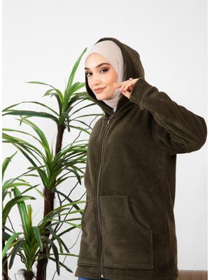 Polar Swet Haki Kapüşonlu Mont Polar Swet Haki Kapüşonlu Mont