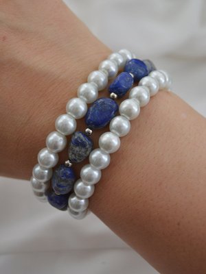 Çok Renkli Lapis Veinci Bileklik Seti