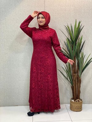 Kordena Dantel Abiye Elbise Kordena Dantel Abiye Elbise