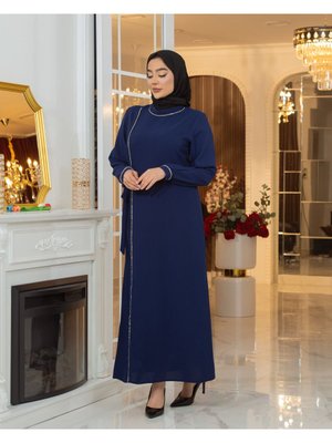 Taşlı Kibar Abiye Elbise