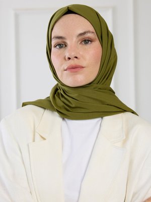 Haki Pure Pamuk Şal