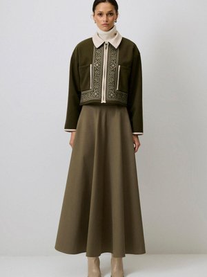 Nakışlı Kaşe Ceket