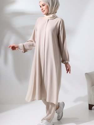 Hac Ve Umre Kıyafeti İkili Takım Krem Hac Ve Umre Kıyafeti İkili Takım Krem