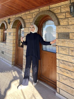 Lacivert Beyza Kapüşonlu Takım Lacivert Beyza Kapüşonlu Takım