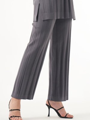 Merserize Kalın Fitilli Tek Pantolon Füme Merserize Kalın Fitilli Tek Pantolon Füme