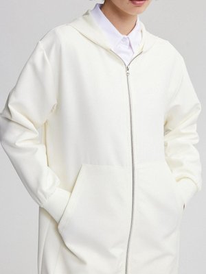 Fermuarlı Ince Krep Ceket