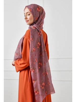 Gül Kurusu Desenli Şal