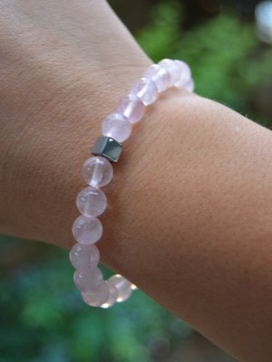 Pembe Kuvars Bileklik