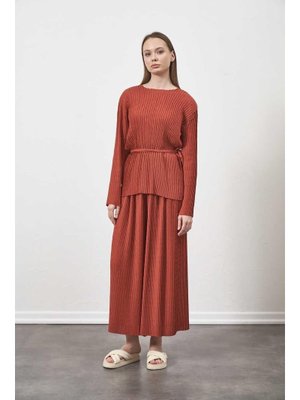 Pliseli Bluz Gülkurusu