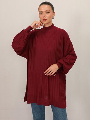 Bordo Basic Triko Tunik