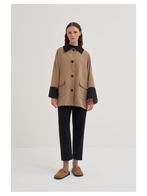 Garnili Cepli Kısa Trenç