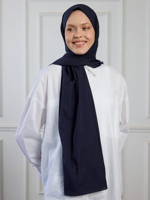 Lacivert Pure Pamuk Şal