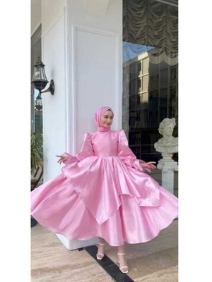 Prenses Model Kabarık Abiye