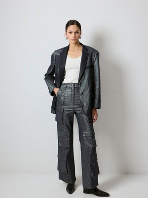 Cep Detaylı Denım Blazer Ceket