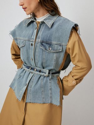 Denim Garnili Trençkot