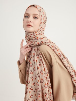 Vizon Çiçek Desenli Şal