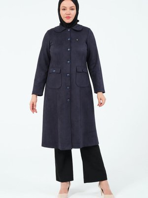 Altan Büyük Beden Kadın Tesettür Araboy Süet Mevsimlik Kap