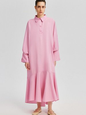 Balık Etekli Gömlek Elbise