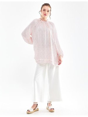 Şerit Püsküllü Mercan Bluz