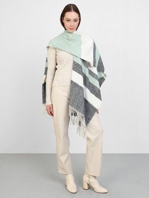 Çağla Siyah Desenli Akrilik Panço