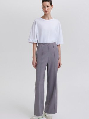 Nervürlü Krep Pantolon Nervürlü Krep Pantolon